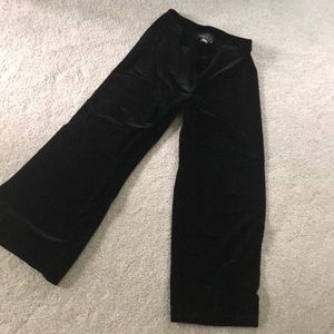 Alex Evenings Black Velvet Wide Leg Pants (L)